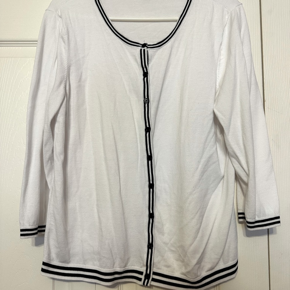 Talbots sweater with 3/4 sleeve